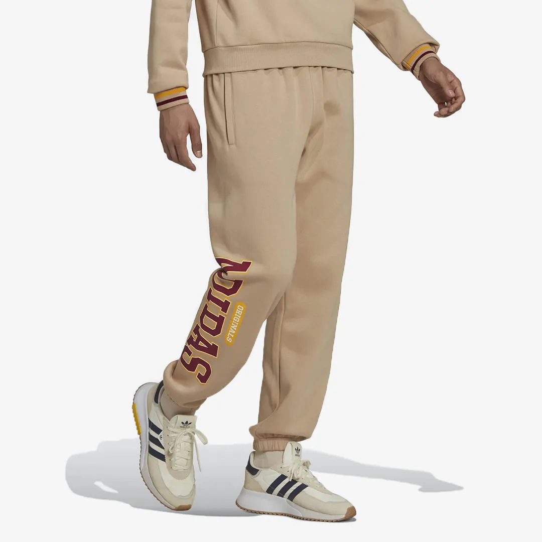 Adidas Originals | VARSITY SWEAT PANTS  { BEIGE