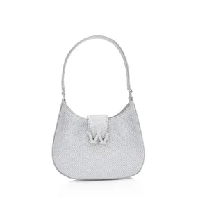 Alexander Wang Satin Crystal Embellished Legacy W Small Hobo (SHF-1wfdbz)