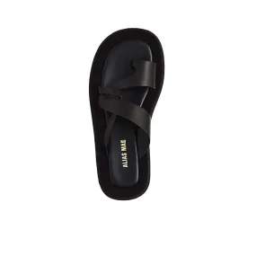 Alias Mae Polo Black Leather Sandals