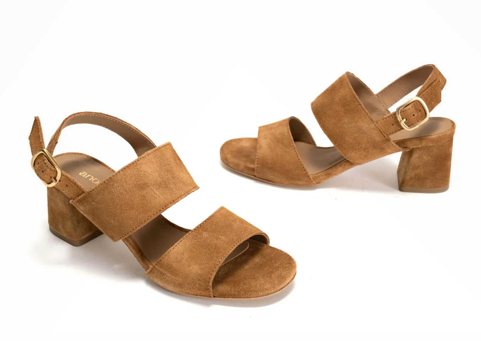 Anonymous Copenhagen Belinda 55 Tan Suede Sandals