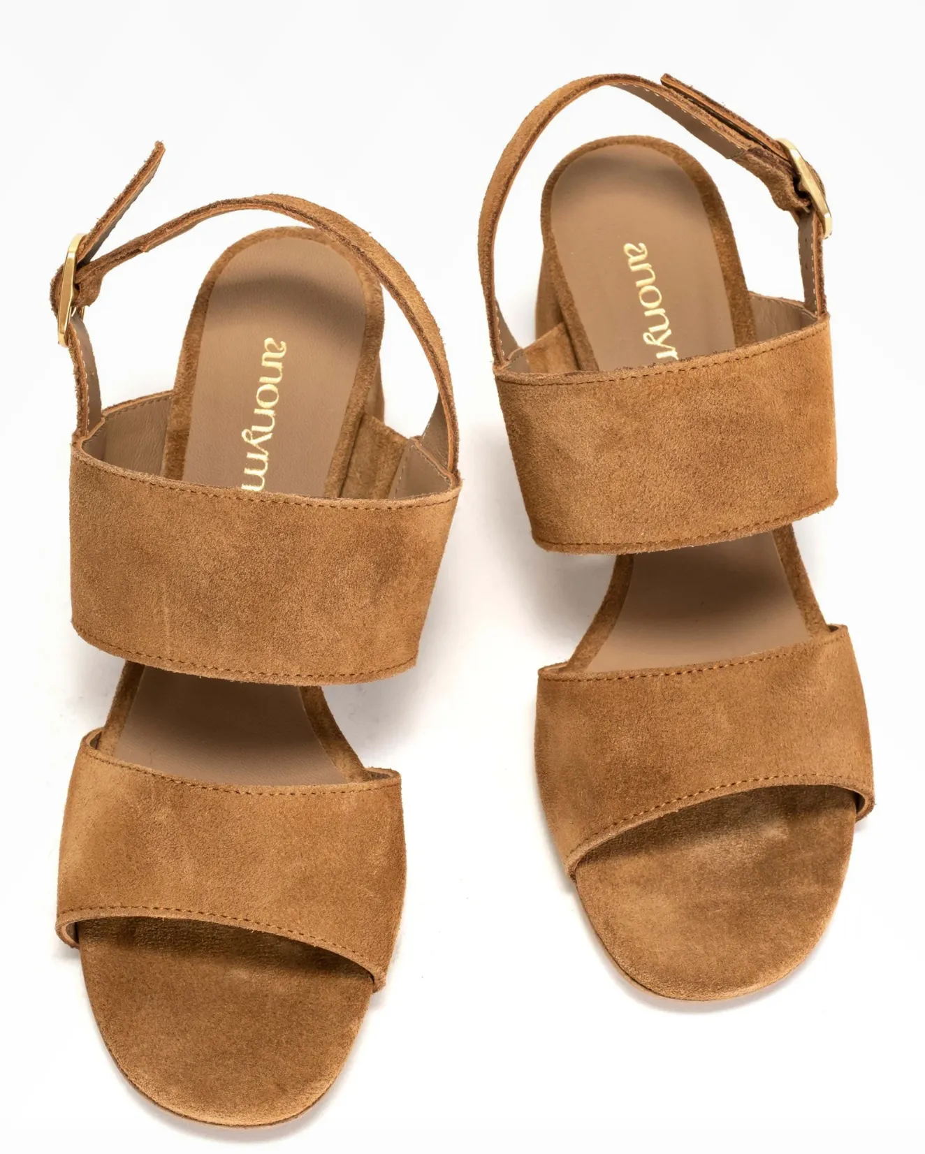 Anonymous Copenhagen Belinda 55 Tan Suede Sandals