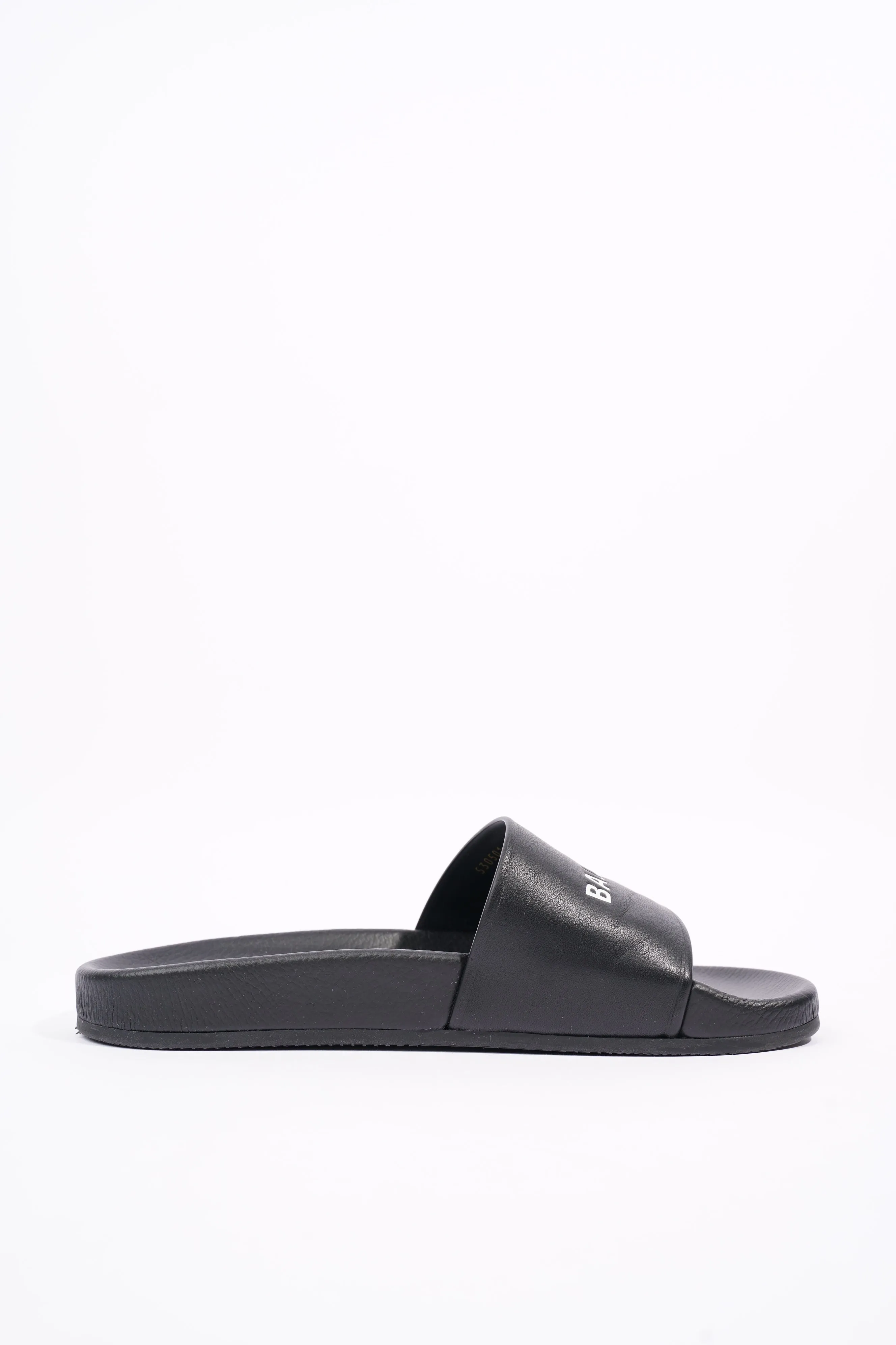 Balenciaga Mens Logo Slides Black / White EU 41 / UK 7