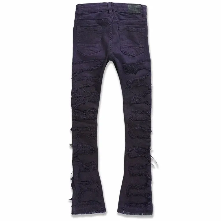 Boys Jordan Craig Stacked Oasis Denim (Purple) JTF1131B