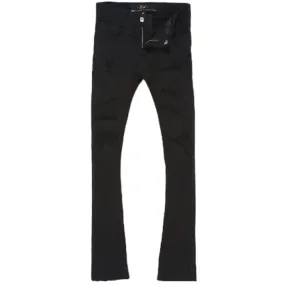 Boys Jordan Craig Stacked Tribeca Twill Pants (Black) JTF960RB