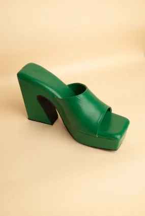 Camellia Green Heels