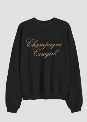 Champagne Cowgirl Oversized Sweatshirt