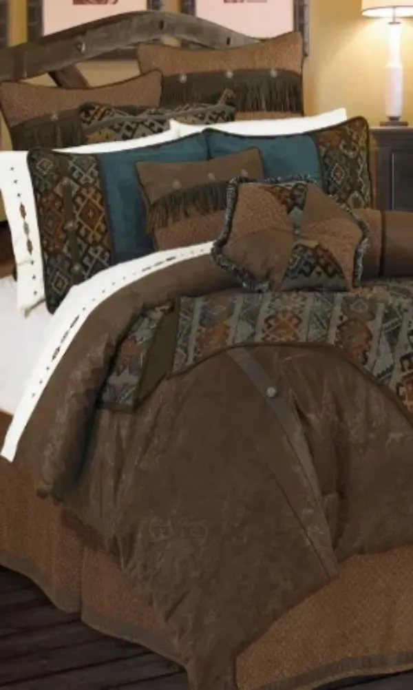 Cowgirl Kim Del Rio Faux Leather Comforter Set