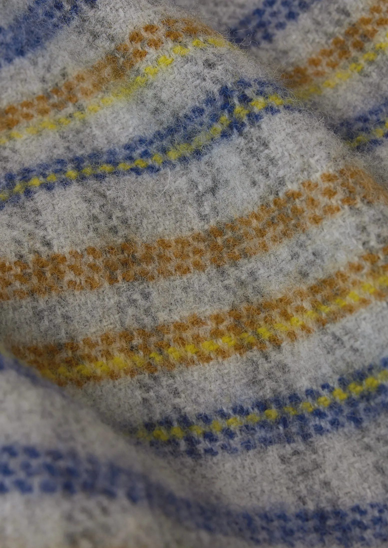 Dashed Check Wool Blanket | Multi