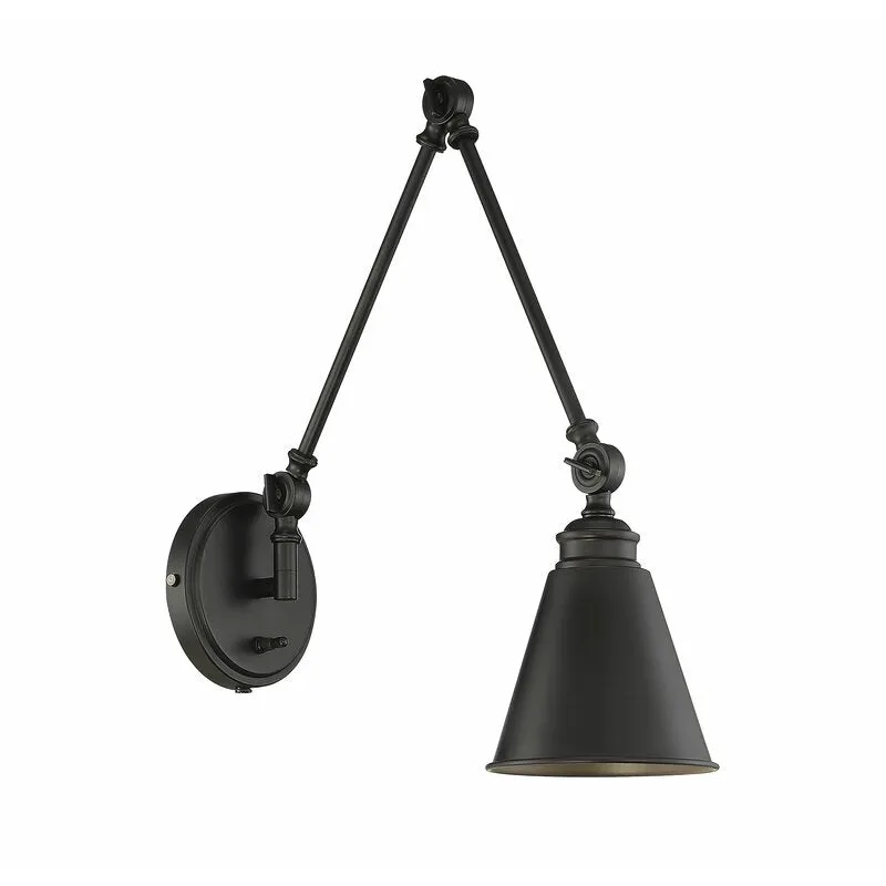 Dewar 1 Light Dimmable Plug-In Swing Arm