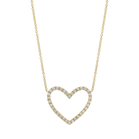 Diamond Open Heart Necklace