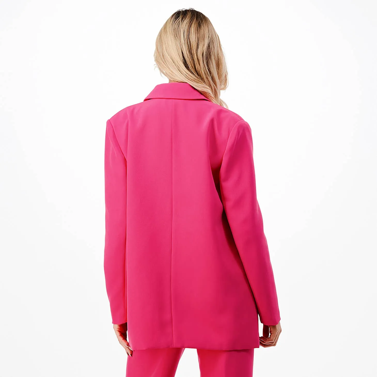 Fuchsia Wide Leg Pantsuit