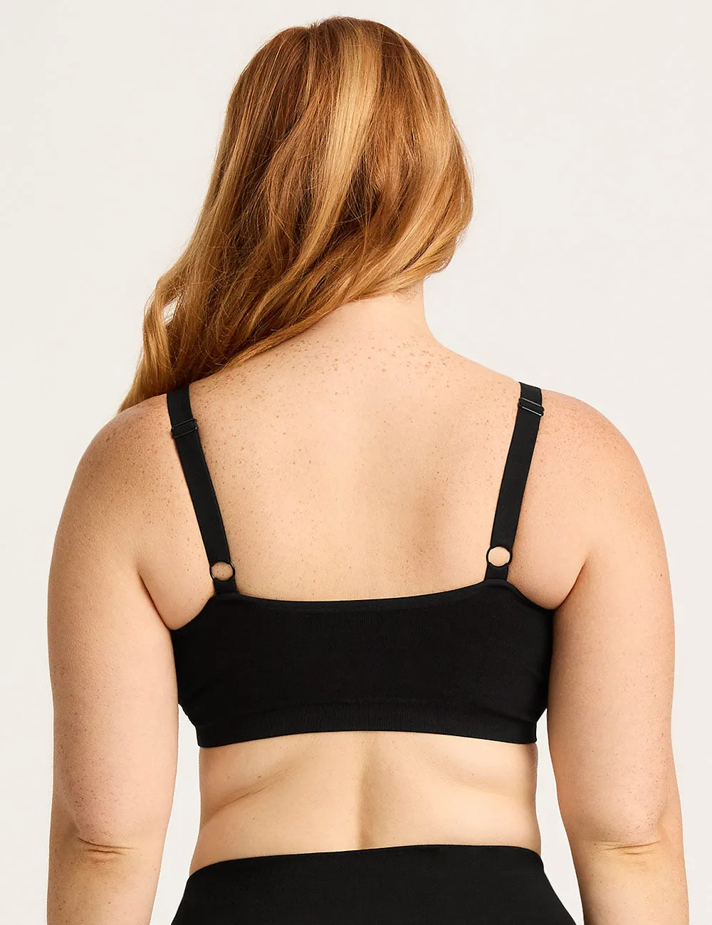 Full Bust Wireless Bra - Black