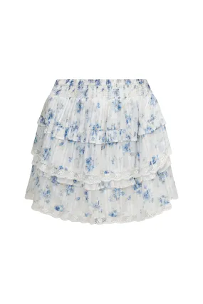 Girls Blue Tiered Billie Skirt