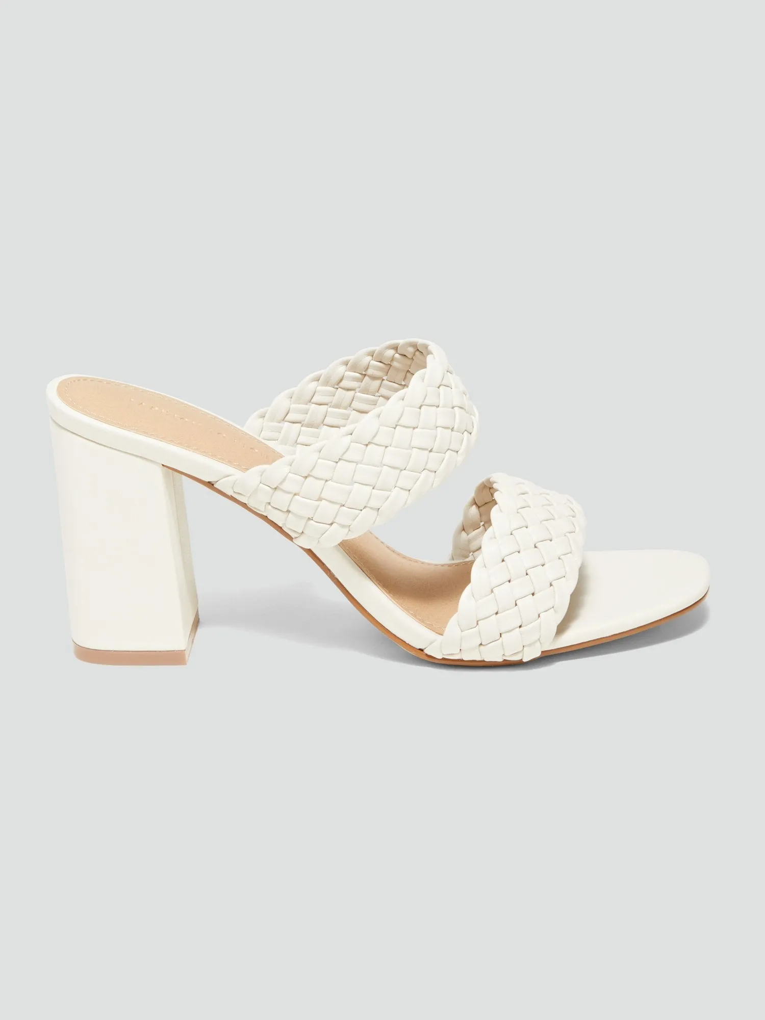 Harlow Braided Slide Sandals with Block Heel