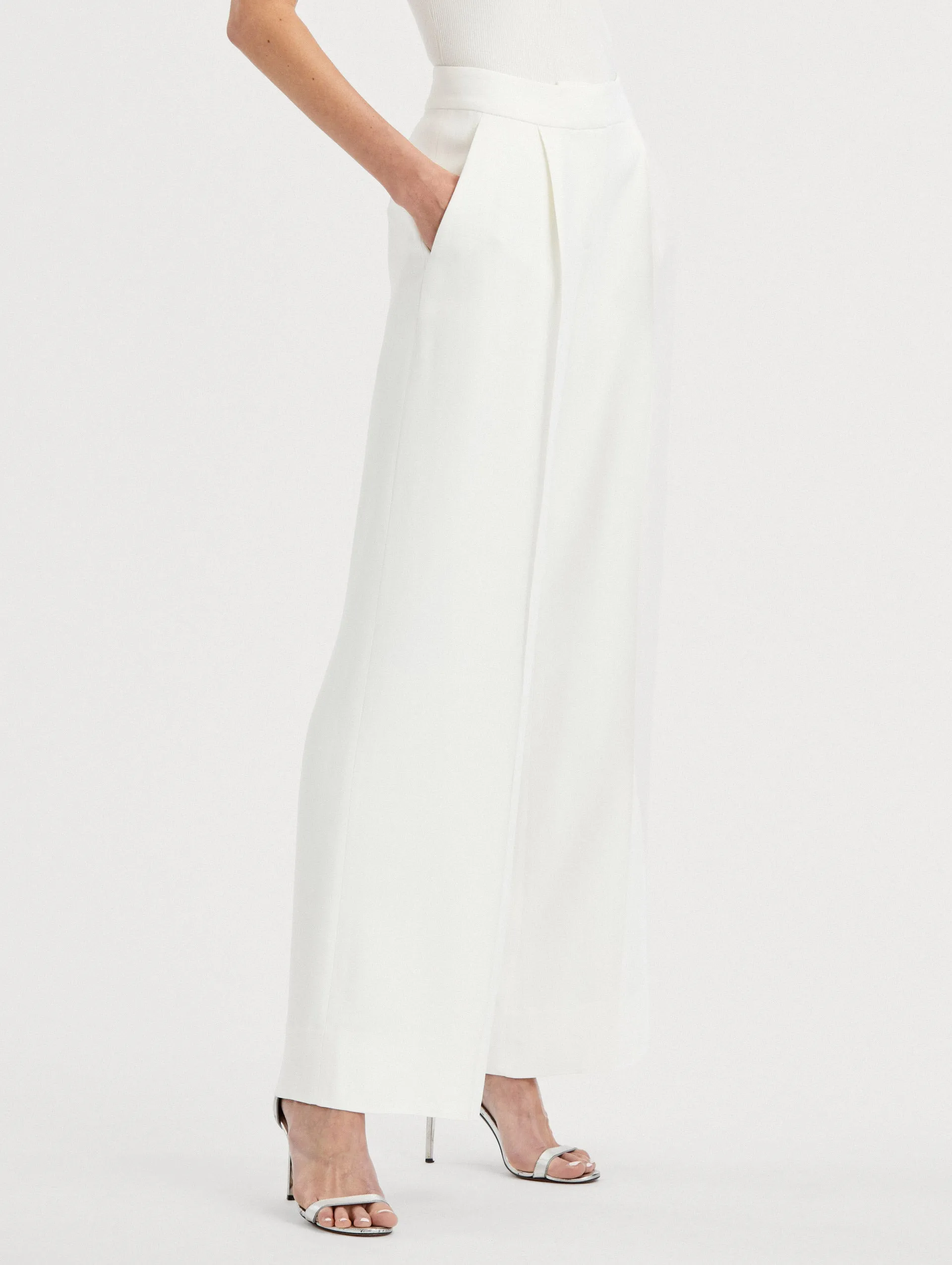 High Waisted Wide Leg Pant