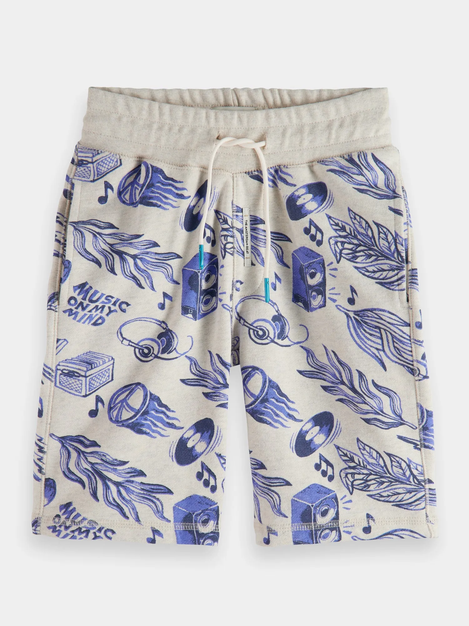 Kids - Printed mid-rise sweatshorts