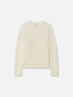 Lightweight Cashmere Silk Sweater  -- Vanilla