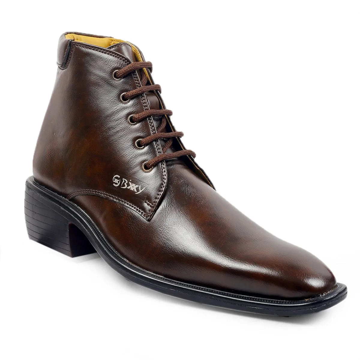 Men's Formal Height Increasing Derby Lace-up Ankle Boots