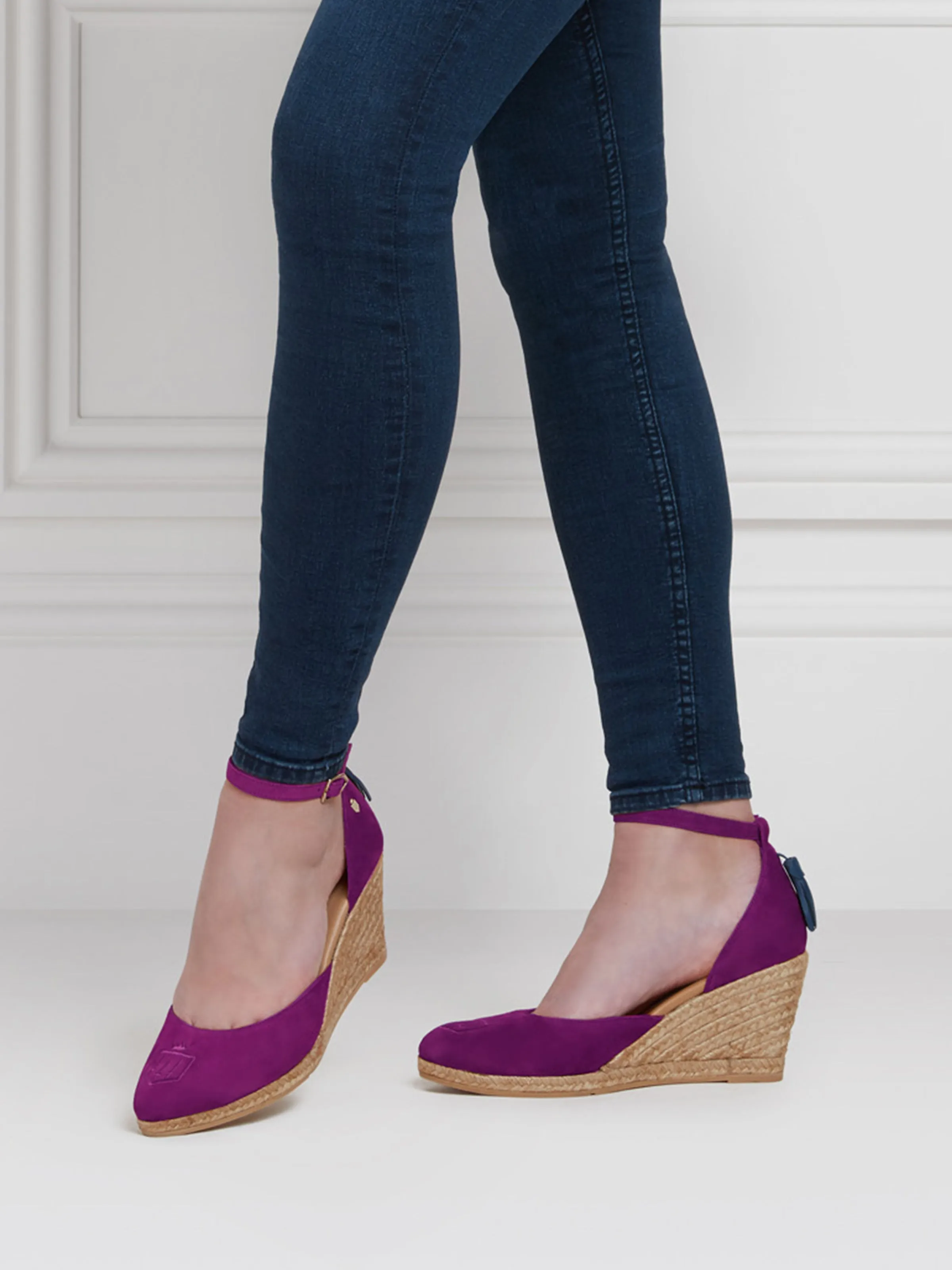 Monaco Wedge - Fuchsia