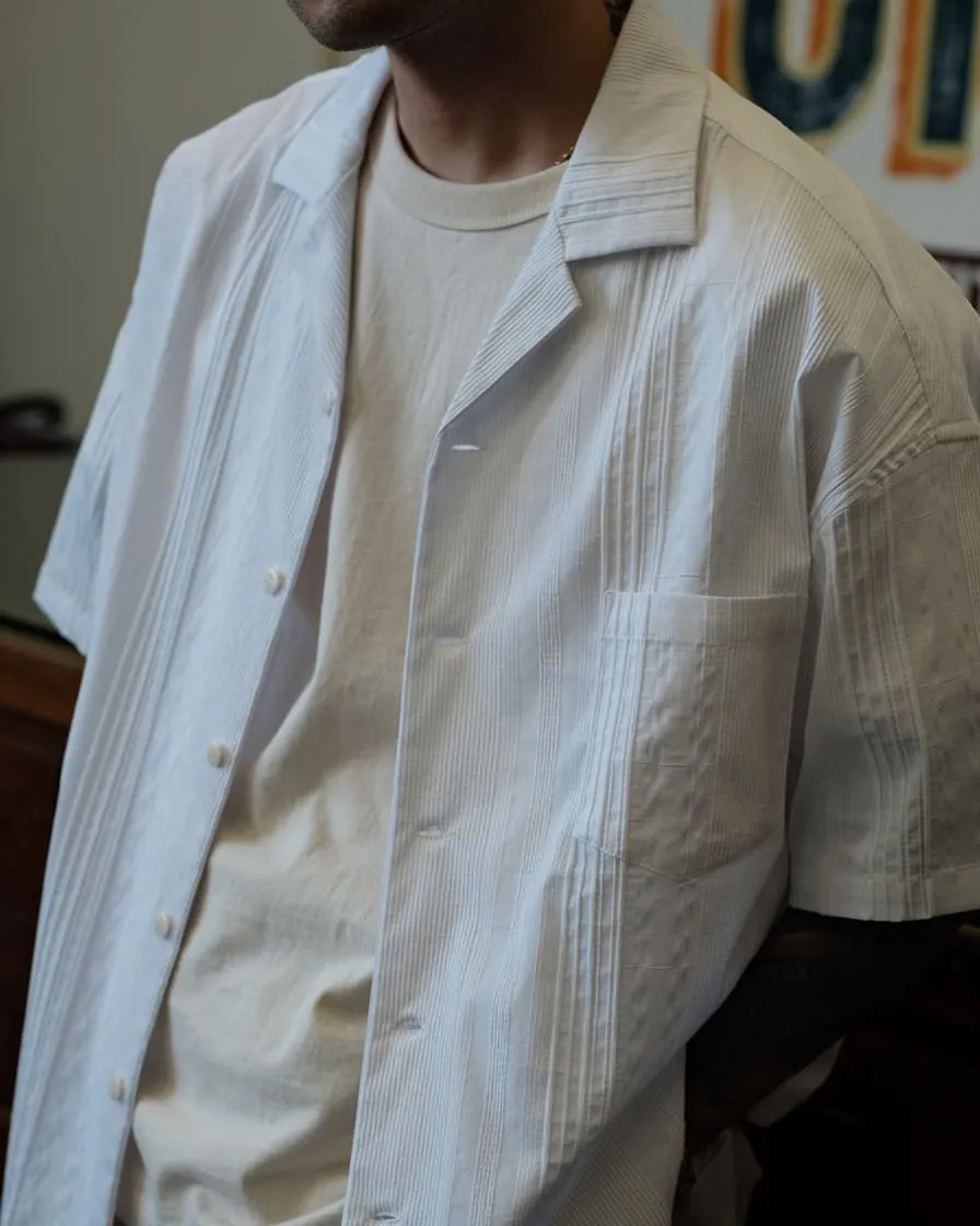 Pleated Guayabera Shirt