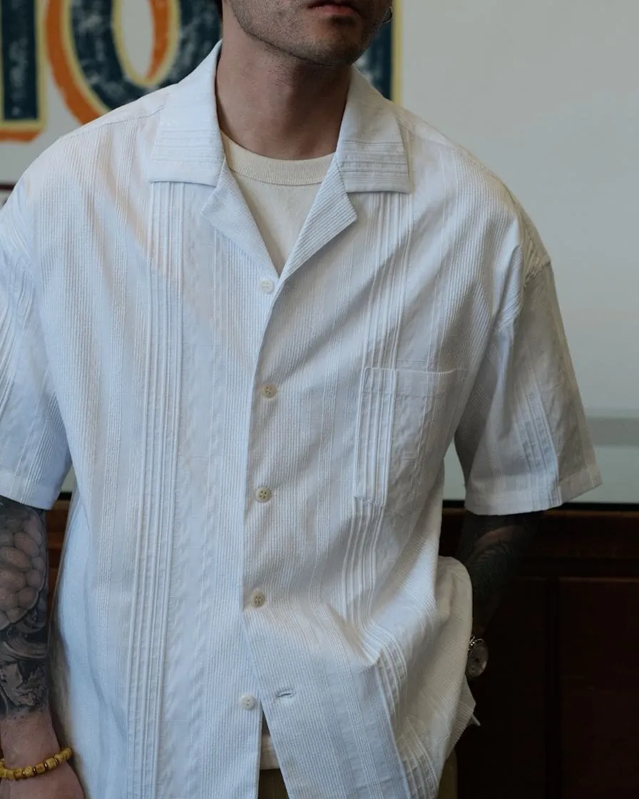 Pleated Guayabera Shirt