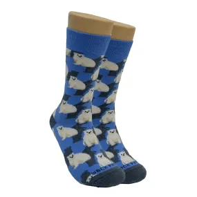 Polar Bear Patterned Socks (Adult Small -  Shoe Sizes 2-5)