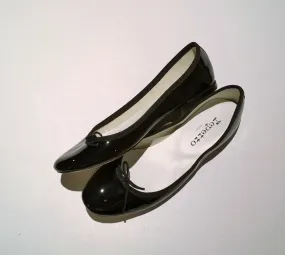 Repetto Cendrillon Black Patent Ballet Flat Shoes