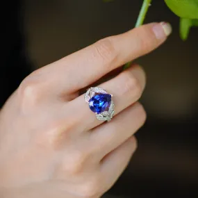 Tanzanite And Diamond Ring (Accept Pre-order)