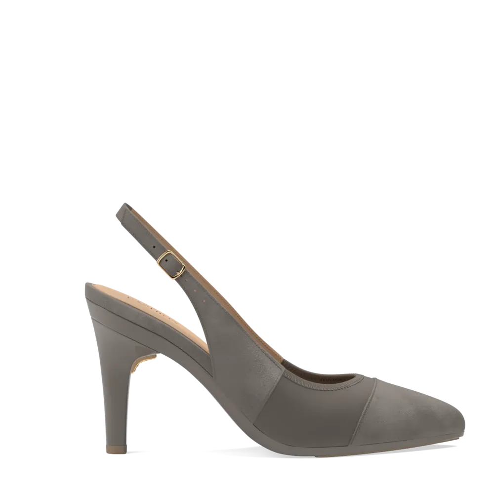 The Panel Slingback - Storm   Stiletto Heel Kit 4 Storm - FINAL SALE