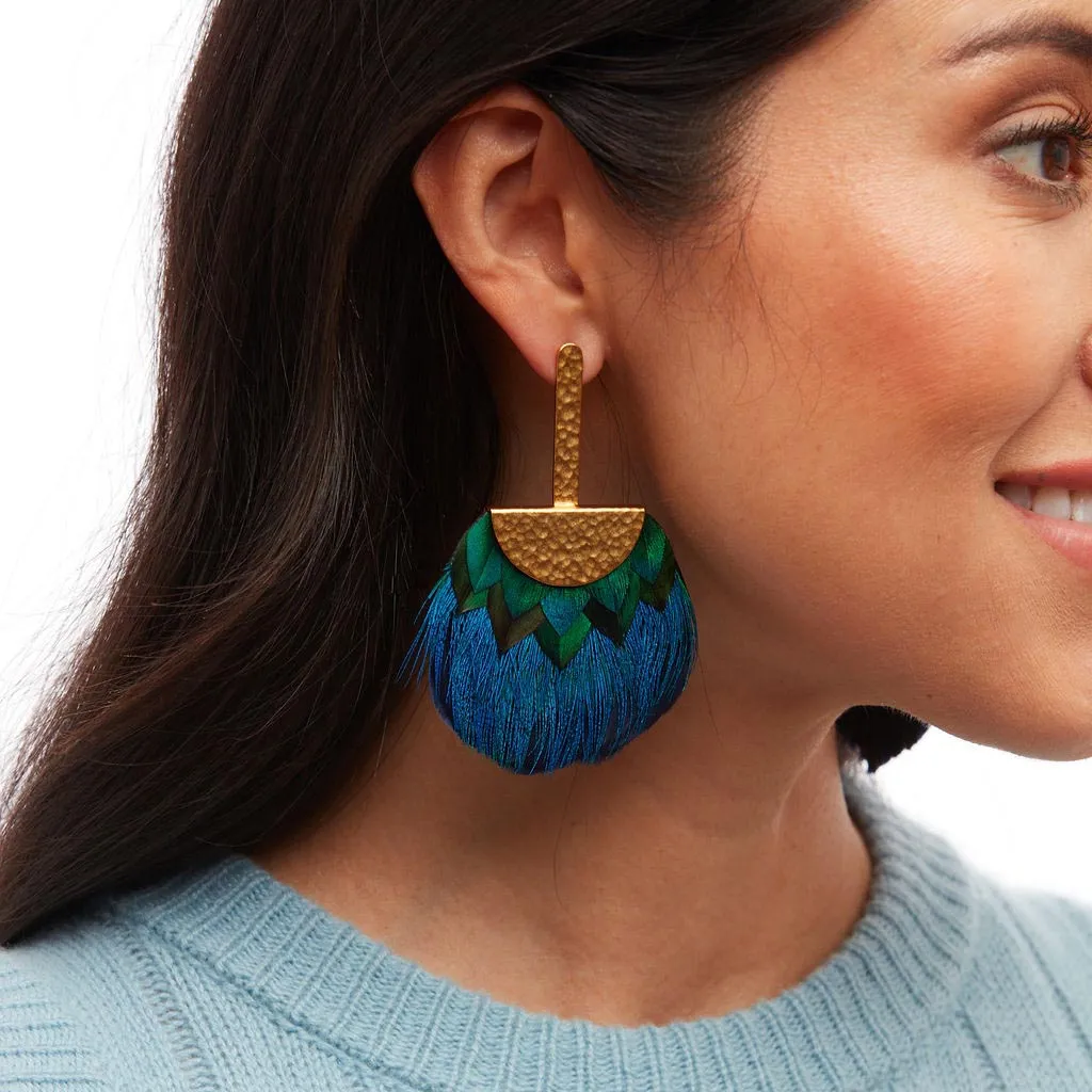 Tucket Blue Grecian Earring