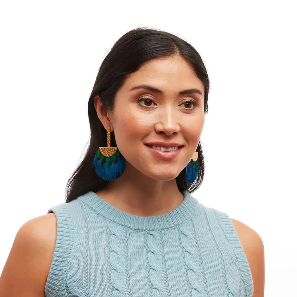 Tucket Blue Grecian Earring